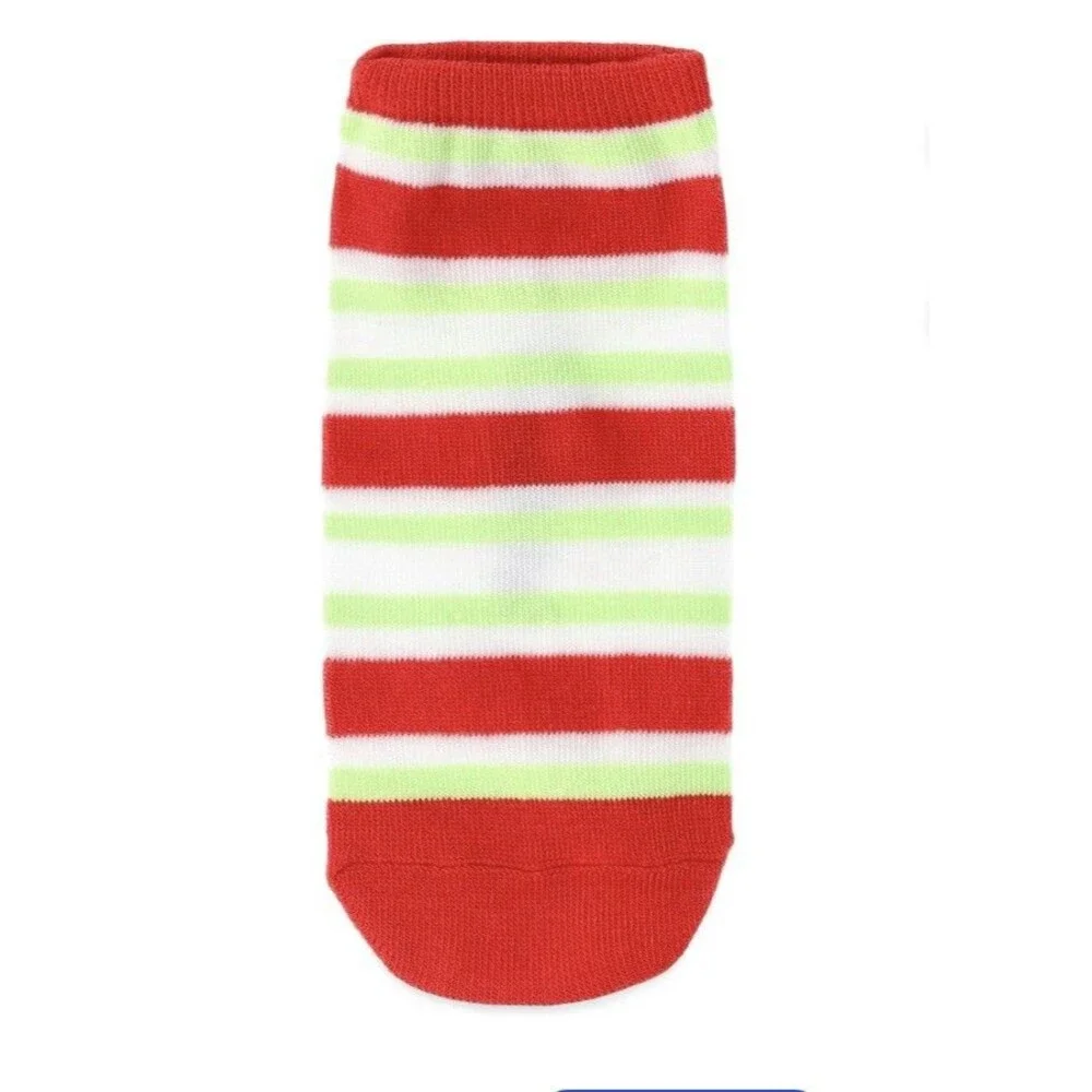 Garfield Cat Christmas Holiday No-Show Socks 3-Pairs Sz 4-10